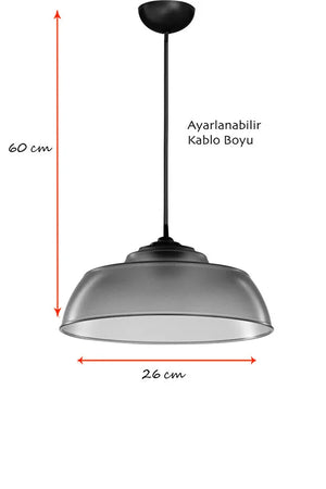 Arya Füme Sarkıt Genişlik 30 cm