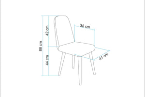 Vina Mini Sedef Krem Krem Sandalye