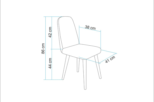Vina Mini Sedef Krem Krem Sandalye