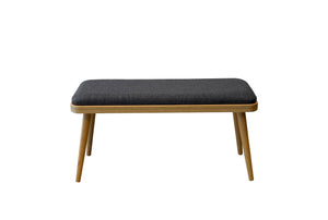 Vina Mini Bench Karina Meşe Antrasit