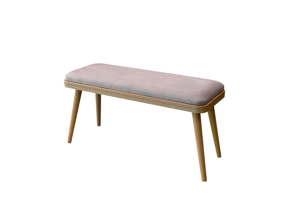 Vina Mini Bench Karina Meşe Gri