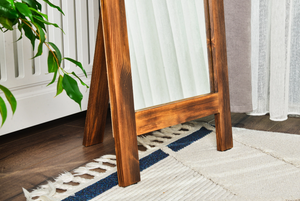 Ligna Ahşap Dekoratif Ayaklı Boy Aynası, 170x60 cm