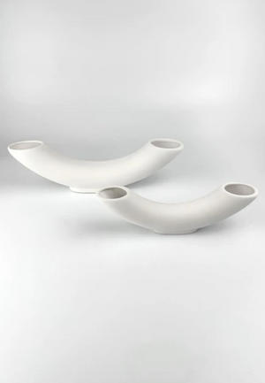 Boynuz Set Vazo, Beyaz