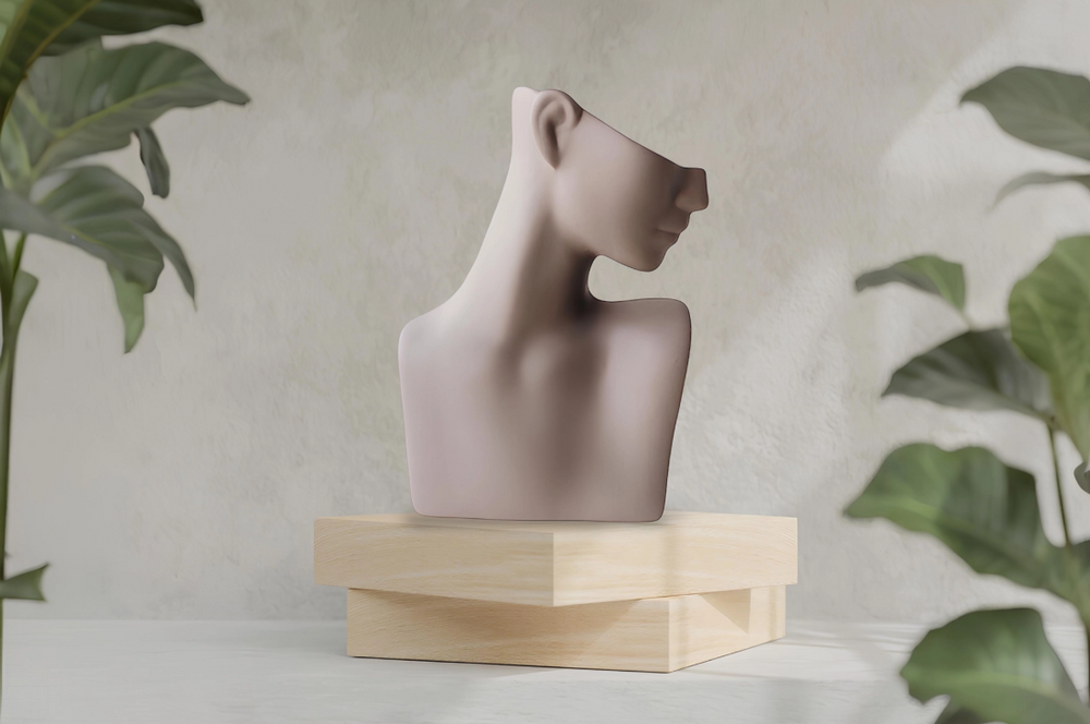 Bohemıan Kadın Büst Vazo