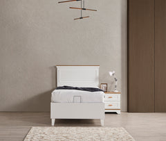 Lofter Beyaz Ayaklı Baza 120x200