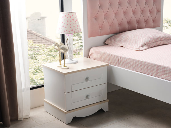 Sahra Standart Ayaklı Beyaz Baza 120x200