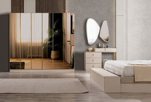 Endam Vizon Cam Kapaklı Dolap