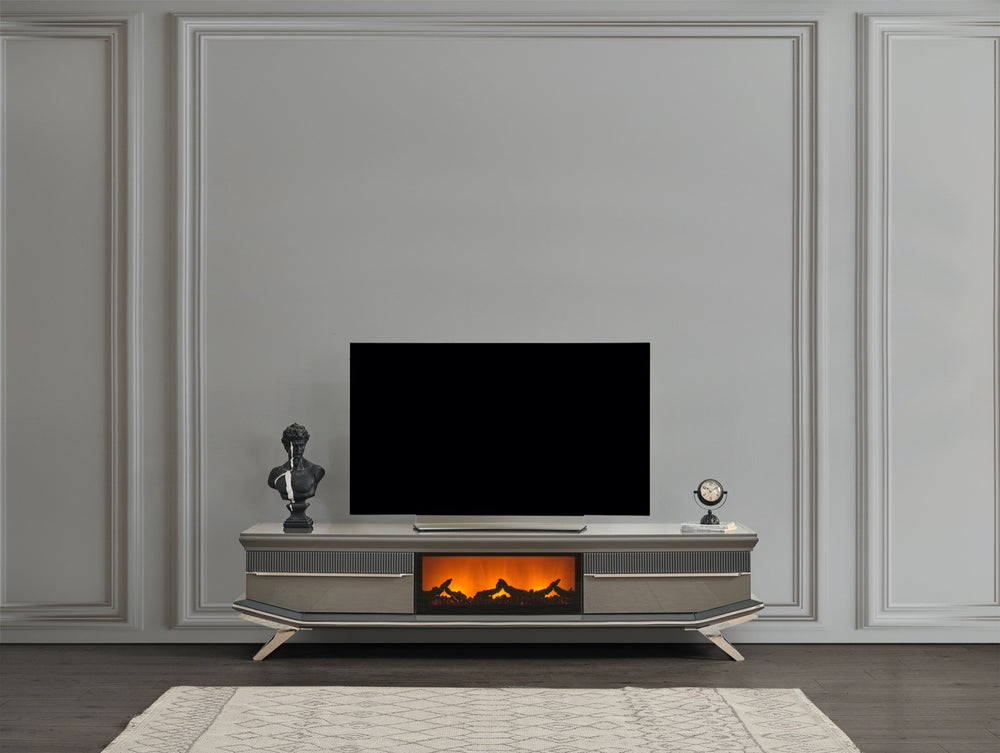 Asya Şömineli Tv Ünitesi