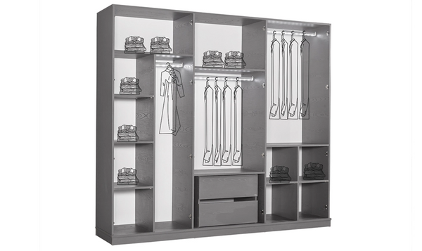 Endam Gri Yatak Odası Takımı