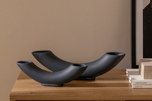 Boynuz Set Vazo, Antrasit