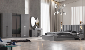 Endam Gri Yatak Odası Takımı