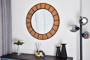Terra Yuvarlak Dekoratif Ayna, 90x90 cm