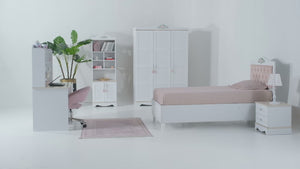 Sahra Standart Ayaklı Beyaz Baza 120x200